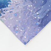 Magische und Whimsikale Weihnachtszucht Fleecedecke (Ecke)