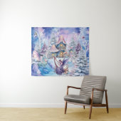 Magische und Whimsikale Weihnachtszucht Wandteppich (Beispiel (Horizontal))