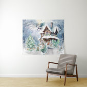 Magische und Whimsikale Weihnachtszucht Wandteppich (Beispiel (Horizontal))