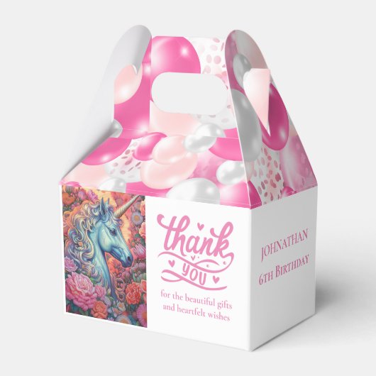 MAGISCHE UNICORN BALLOONS GESCHENKSCHACHTEL (Vorderseite)