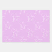 Magische Unicorn Fantasiewolken romantisieren Gebu Geschenkpapier Set (Vorderseite 2)