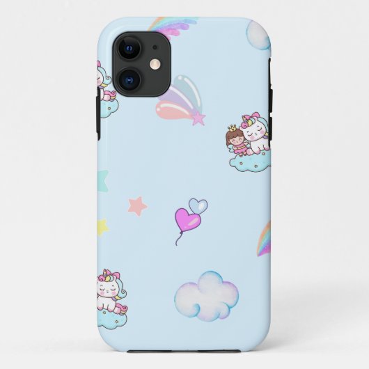 Magische Unicorn-Regenbogenmuster Case-Mate iPhone Hülle (Rückseite)