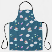 Magische Unicorn-Regenbogenmuster Schürze (Vorderseite)