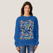 Magische Uniköre und Regenbogen Sweatshirt (Vorne ganz)