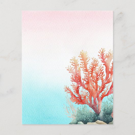 Magische Unterwasser-Geburtstagsparty (Rückseite)