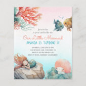 Magische Unterwasser-Geburtstagsparty (Vorderseite)