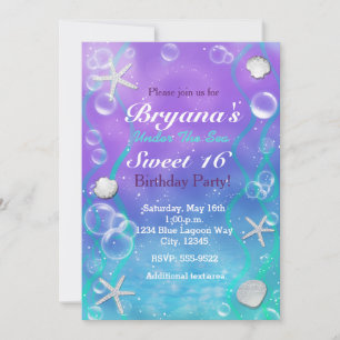 Magische Unterwasser-Geburtstagsparty Einladung