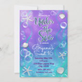 Magische Unterwasser-Geburtstagsparty Einladung (Vorderseite)