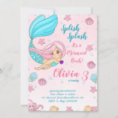Magische Unterwasser-Party laden ein Einladung (Vorderseite)