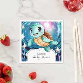 Magische Unterwasserschildkrötendusche Serviette