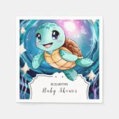 Magische Unterwasserschildkrötendusche Serviette (Vorderseite)