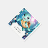 Magische Unterwasserschildkrötendusche Serviette (Ecke)