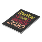 Magische Urlaubssaison 2020 Notizblock (Rotiert)
