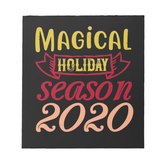 Magische Urlaubssaison 2020 Notizblock (Vorderseite)