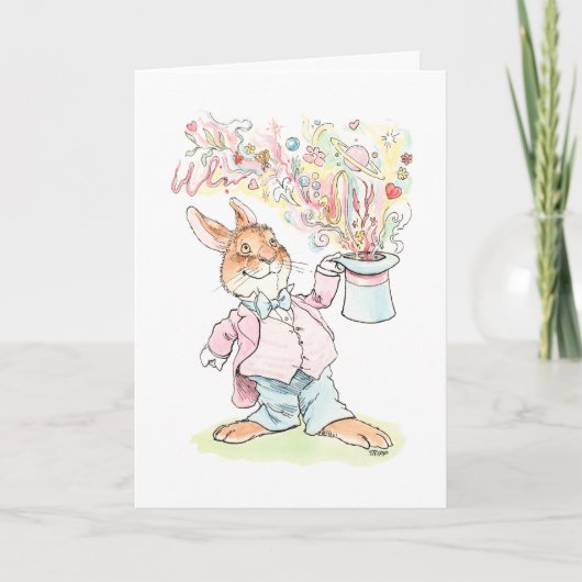 Magische Valentinerkarte Karte (Vorderseite)