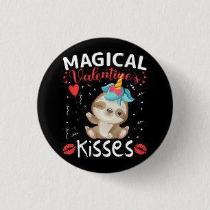 Magische Valentinsküsse Button