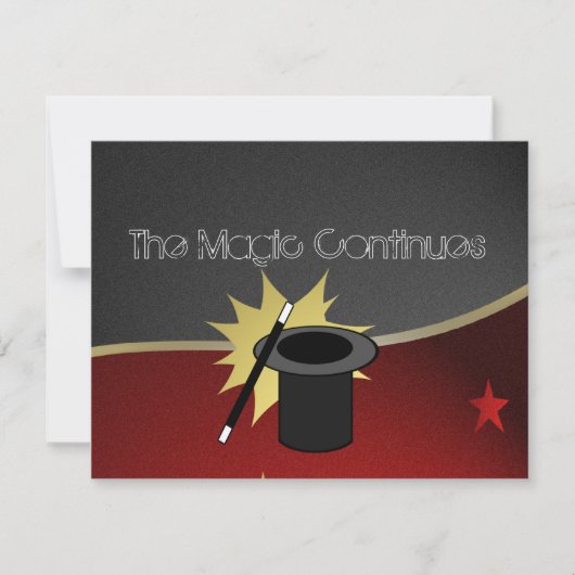 Magische Veranstaltung Mitzvah Empfang Einladung (Vorderseite)