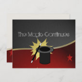 Magische Veranstaltung Mitzvah Empfang Einladung (Vorne/Hinten)