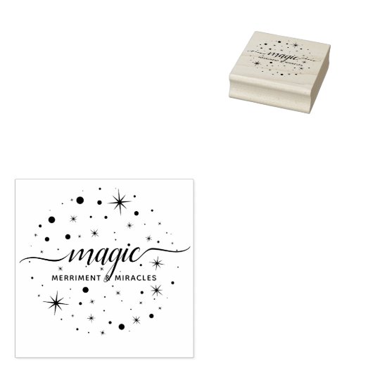 Magische Verdienste und Wunder | Stars Fallender S Gummistempel (Stempel)