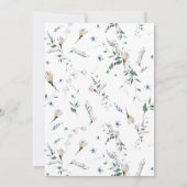 Magische verzauberte Wald Fairy Erster Geburtstag Einladung (Rückseite)