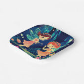 Magische verzauberte Waldbrände spielen Pappteller (Gewinkelt)