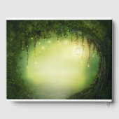 Magische verzauberte Wälder Rustikale Hochzeit nac Gästebuch (Rückseite)