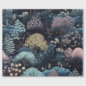 Magische verzauberte Winterwälder Weihnachten Geschenkpapier (Flach)