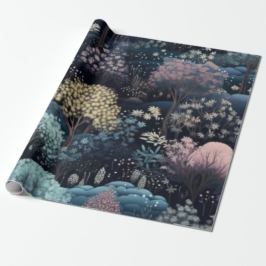 Magische verzauberte Winterwälder Weihnachten Geschenkpapier (Ungerollt)