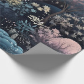 Magische verzauberte Winterwälder Weihnachten Geschenkpapier (Ecke)