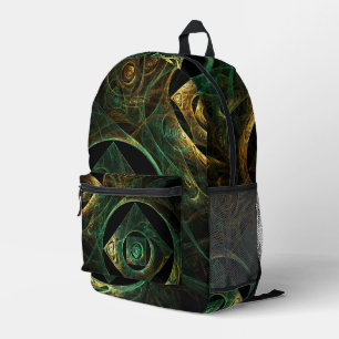 Magische Vibrationen Abstrakt Art Bedruckter Rucksack