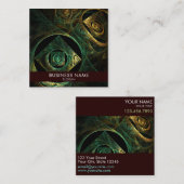 Magische Vibrationen Abstrakt Art Beruflich Quadratische Visitenkarte (Vorne/Hinten)
