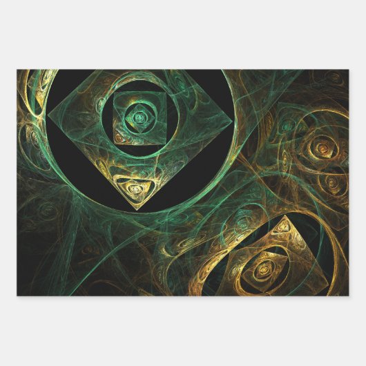 Magische Vibrationen Abstrakt Art Geschenkpapier Set (Vorderseite 3)