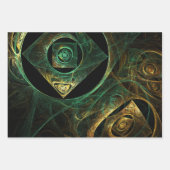 Magische Vibrationen Abstrakt Art Geschenkpapier Set (Vorderseite 2)