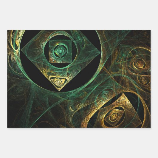 Magische Vibrationen Abstrakt Art Geschenkpapier Set (Vorderseite)