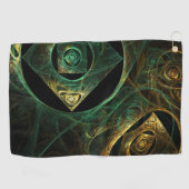 Magische Vibrationen Abstrakt Art Golfhandtuch (Horizontal)