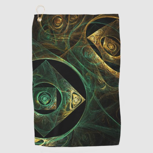 Magische Vibrationen Abstrakt Art Golfhandtuch (Vorderseite)