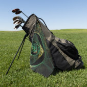 Magische Vibrationen Abstrakt Art Golfhandtuch (Gras)