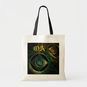 Magische Vibrationen Abstrakt Art Monogram Bag Tragetasche