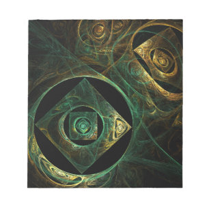 Magische Vibrationen Abstrakt Art Notepad Notizblock
