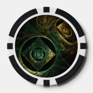 Magische Vibrationen Abstrakt Art Pokerchips