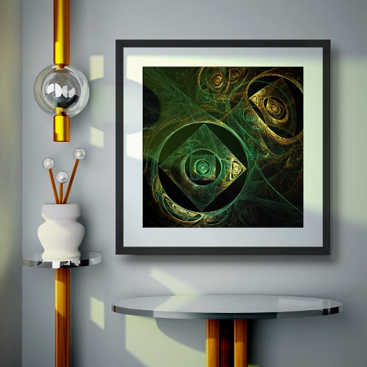 Magische Vibrationen Abstrakt Art Poster