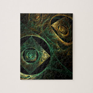 Magische Vibrationen Abstrakt Art Puzzle
