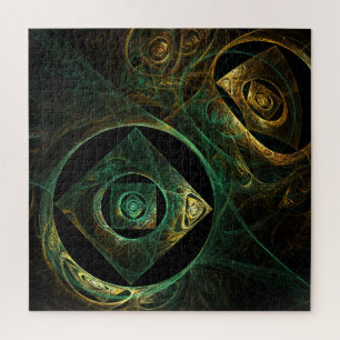 Magische Vibrationen Abstrakt Art Puzzle