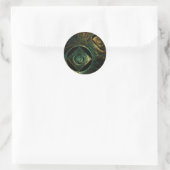 Magische Vibrationen Abstrakt Art Round Sticker (Tasche)
