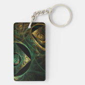 Magische Vibrationen Abstrakt Art Schlüsselanhänger (Rückseite)