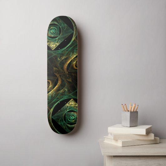 Magische Vibrationen Abstrakt Art Skateboard (Wandkunst)