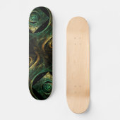 Magische Vibrationen Abstrakt Art Skateboard (Vorderseite)