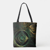 Magische Vibrationen Abstrakt Art Tasche (Rückseite)
