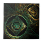 Magische Vibrationen Abstrakt Art Tile Fliese (Vorderseite)