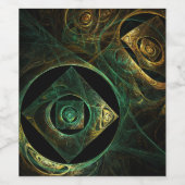 Magische Vibrationen Abstrakt Art Weinetikett (Einzelnes Label)